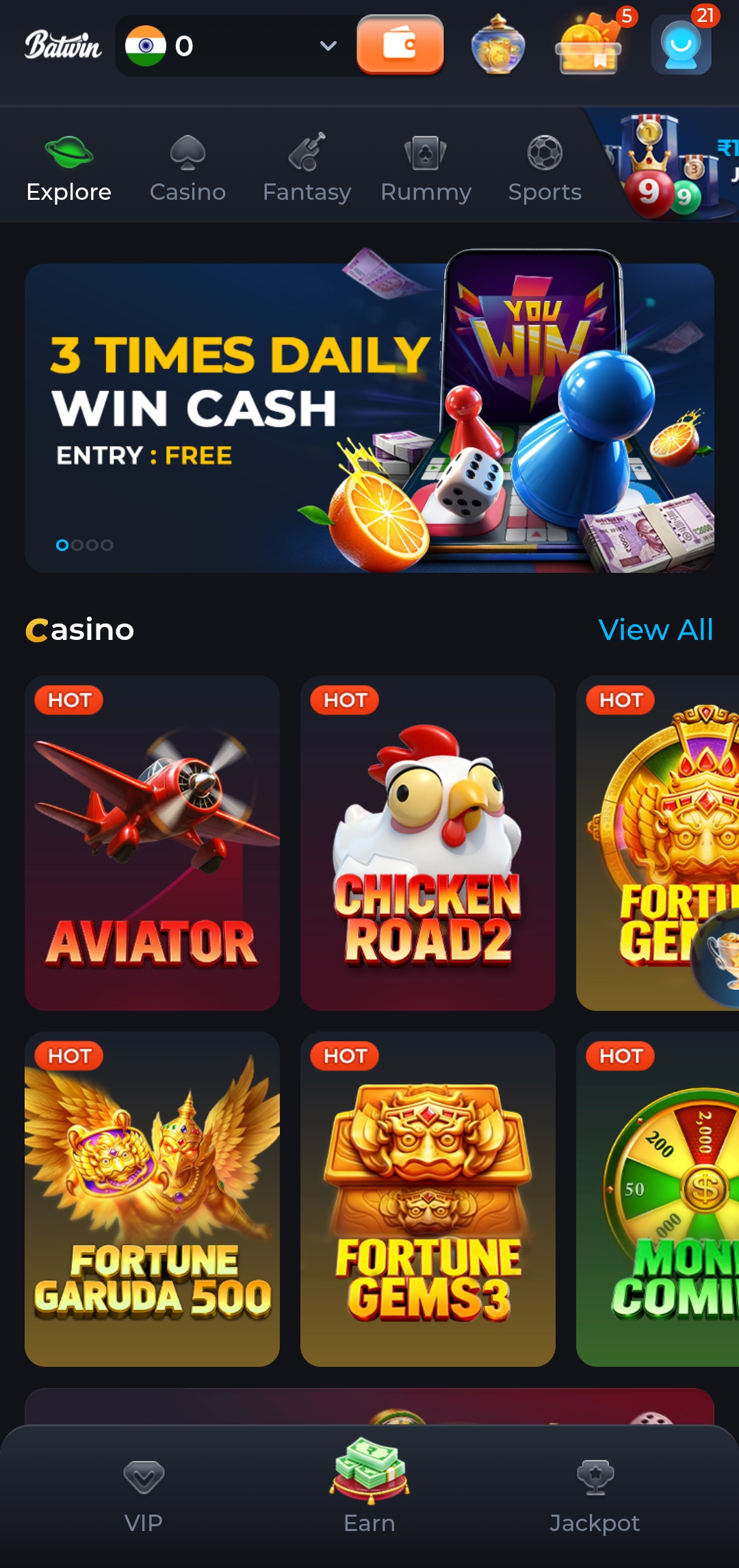 Batwin Game App